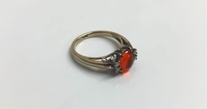 ブランド品＆金・プラチナ買取マート豊田青木店で買取したダイヤの付いた金製の指輪