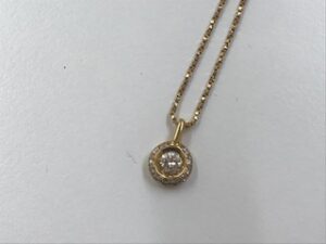 ブランド品＆金・プラチナ買取マート豊田青木店で買取した貴金属、18金ダイヤモンドネックレスです