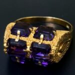 ブランド品＆金・プラチナ買取マート岡崎店で買取した貴金属18金製色石付きリング
