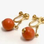 ブランド品＆金・プラチナ買取マート岡崎店で買取した貴金属18金製　珊瑚付きイヤリング