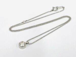 ブランド品＆金・プラチナ買取マート碧南店で買取したプラチナ製のダイヤモンドネックレス