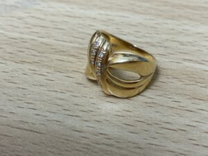 ブランド品＆金・プラチナ買取マート豊田青木店で買取した貴金属：18金製のダイヤモンドリング