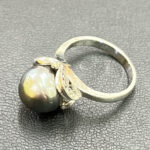 ブランド品＆金・プラチナ買取マート豊明店で買取した貴金属プラチナ製ブラックパール付きリング