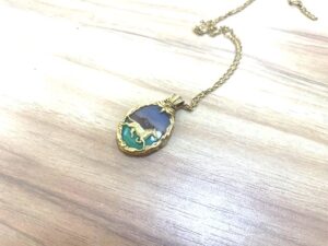 ブランド品＆金・プラチナ買取マート岡崎店で買取した貴金属：18金メノウネックレスです