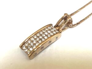ブランド品＆金・プラチナ買取マート岡崎店で買取した貴金属：18金ダイヤモンドネックレス