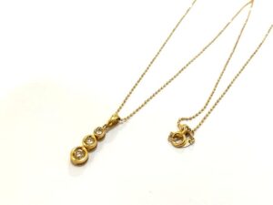 ブランド品＆金・プラチナ買取マート岡崎店で買取した貴金属：18金ダイヤモンドネックレスです